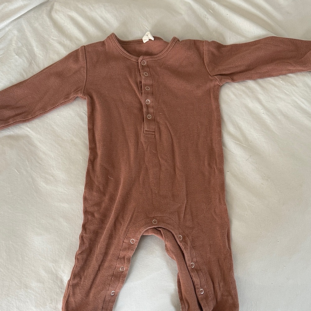 Quincy Mae Warm Brown Kids Footie